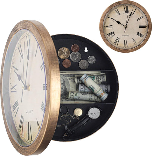 Boltic Wall Clock Hidden Safe