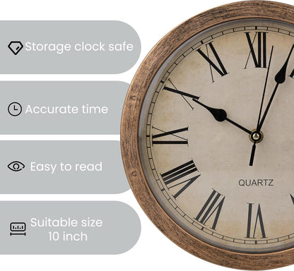 Boltic Wall Clock Hidden Safe