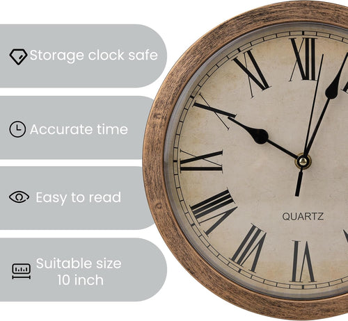 Boltic Wall Clock Hidden Safe